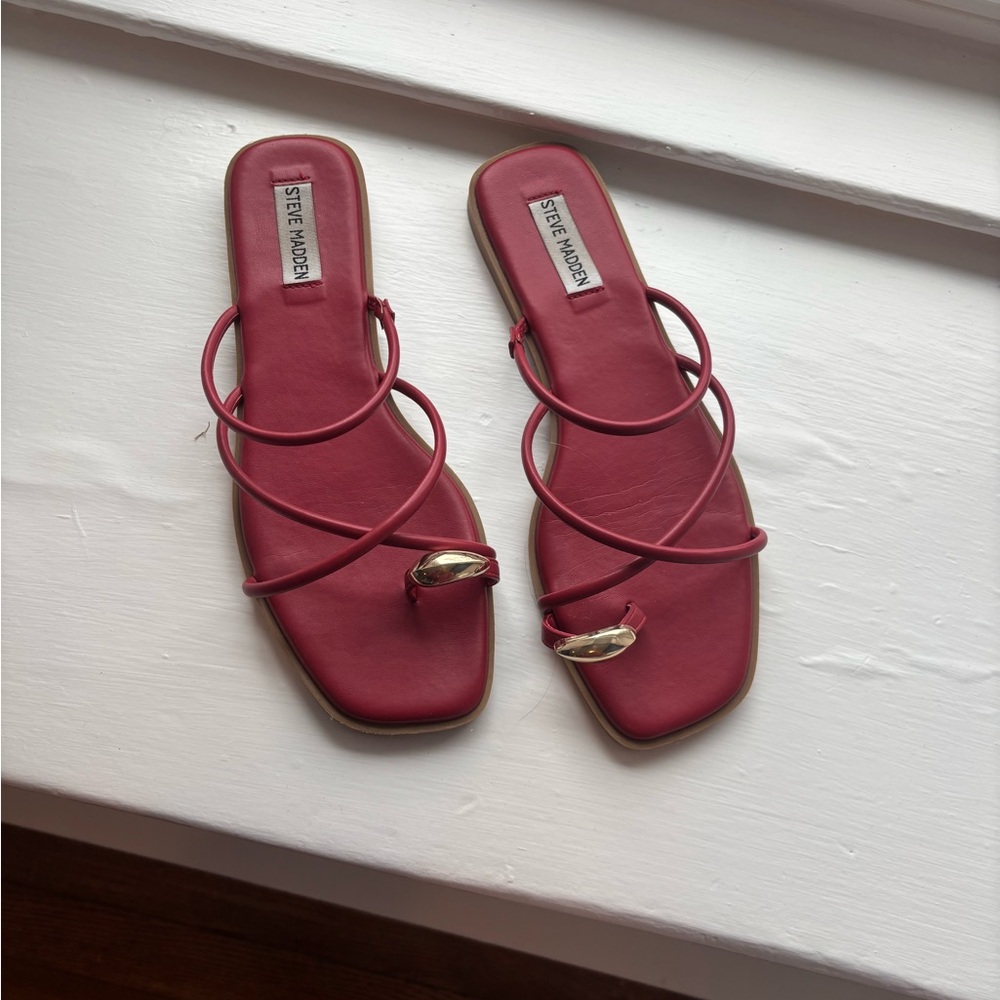 Steve Madden Women's Red Strappy Sandals